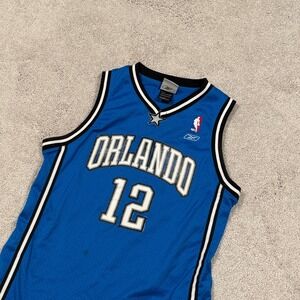 Youth Reebok NBA Orlando Magic Dwight Howard 12 Swingman Jersey Blue Large 14-16